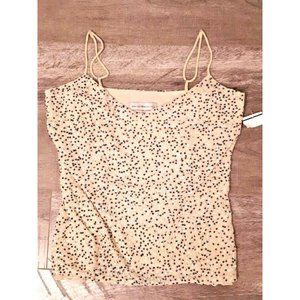 Marisa Minicucci Women's All Over Sequin Tank Top, Yellow ( 10 )